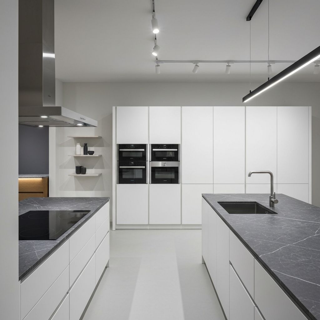 Modern kitchen showroom display