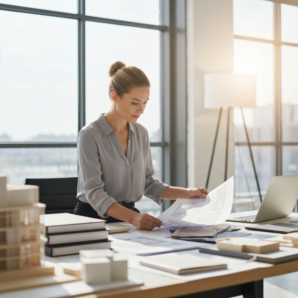 Designer working in modern studio